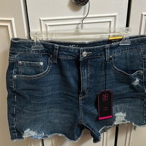 Distressed Jean Shorts